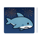 花火サメのクールナイト@SFW（個別スタンプ：15）