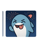 花火サメのクールナイト@SFW（個別スタンプ：18）