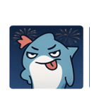 花火サメのクールナイト@SFW（個別スタンプ：19）