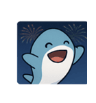 花火サメのクールナイト@SFW（個別スタンプ：21）