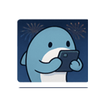 花火サメのクールナイト@SFW（個別スタンプ：25）