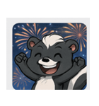 花火スカンクのきらめきナイト@SFW（個別スタンプ：1）