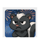 花火スカンクのきらめきナイト@SFW（個別スタンプ：2）