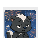 花火スカンクのきらめきナイト@SFW（個別スタンプ：3）