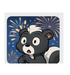 花火スカンクのきらめきナイト@SFW（個別スタンプ：4）
