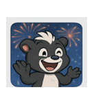 花火スカンクのきらめきナイト@SFW（個別スタンプ：19）