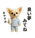 ずっと使える♡夏チワワ（個別スタンプ：14）