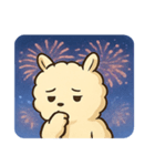 花火のアルパカ@SFW（個別スタンプ：4）