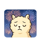 花火のアルパカ@SFW（個別スタンプ：19）