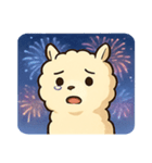 花火のアルパカ@SFW（個別スタンプ：21）