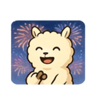 花火のアルパカ@SFW（個別スタンプ：25）