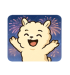 花火のアルパカ@SFW（個別スタンプ：26）