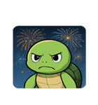 花火と甲羅のウミガメ@SFW（個別スタンプ：2）