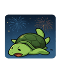 花火と甲羅のウミガメ@SFW（個別スタンプ：12）