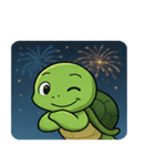 花火と甲羅のウミガメ@SFW（個別スタンプ：20）
