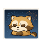 花火のアライグマ@SFW（個別スタンプ：6）