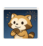 花火のアライグマ@SFW（個別スタンプ：7）