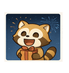 花火のアライグマ@SFW（個別スタンプ：11）