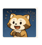 花火のアライグマ@SFW（個別スタンプ：12）