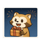 花火のアライグマ@SFW（個別スタンプ：14）