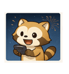 花火のアライグマ@SFW（個別スタンプ：15）