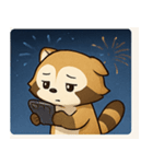 花火のアライグマ@SFW（個別スタンプ：16）