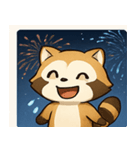 花火のアライグマ@SFW（個別スタンプ：17）