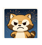 花火のアライグマ@SFW（個別スタンプ：18）