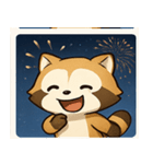 花火のアライグマ@SFW（個別スタンプ：22）