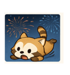 花火のアライグマ@SFW（個別スタンプ：28）