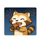 花火のアライグマ@SFW（個別スタンプ：30）