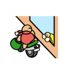 カメ吉とくるまるちゃん7【動く】（個別スタンプ：23）