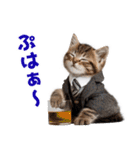 サラリーマン子猫の1日（個別スタンプ：32）