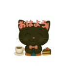 黒猫カフェスタンプ（個別スタンプ：10）
