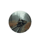電車.汽車.新幹線Train,steam locomotive,（個別スタンプ：13）