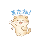 ふわもこスコティッシュフォールドの日常（個別スタンプ：17）