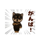 踊る！黒柴/豆柴/まめしば/マメシバ（個別スタンプ：20）