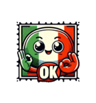 かわいいイタリア国旗（個別スタンプ：3）