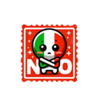 かわいいイタリア国旗（個別スタンプ：4）