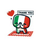 かわいいイタリア国旗（個別スタンプ：12）