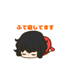 可愛い癖毛の女の子スタンプ（個別スタンプ：9）
