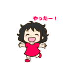 可愛い癖毛の女の子スタンプ（個別スタンプ：12）