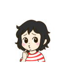 可愛い癖毛の女の子スタンプ（個別スタンプ：20）