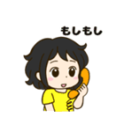 可愛い癖毛の女の子スタンプ（個別スタンプ：24）