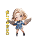 ゆるふわギャル天使降臨♡（個別スタンプ：4）
