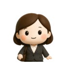 ゆるかわOLのひとこと（個別スタンプ：1）