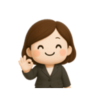 ゆるかわOLのひとこと（個別スタンプ：3）