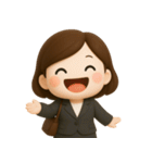 ゆるかわOLのひとこと（個別スタンプ：4）