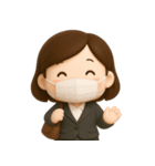ゆるかわOLのひとこと（個別スタンプ：6）