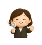 ゆるかわOLのひとこと（個別スタンプ：9）